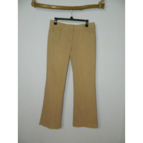 Theory Pants Tan Khaki Chino Wide Leg Cotton Size 4 - Picture 5 of 11